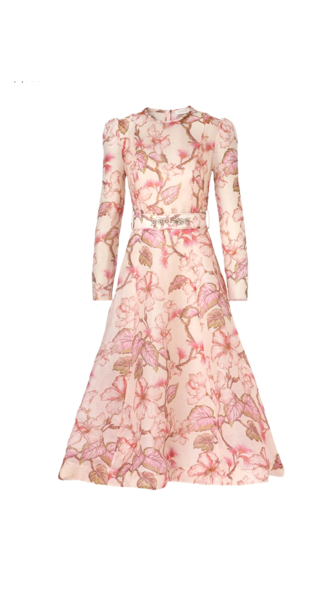 zimmermann matchmaker pink floral silk linen tie midi dress dupe ZIMMERMANN Matchmaker Paisley Linen Midi Dress