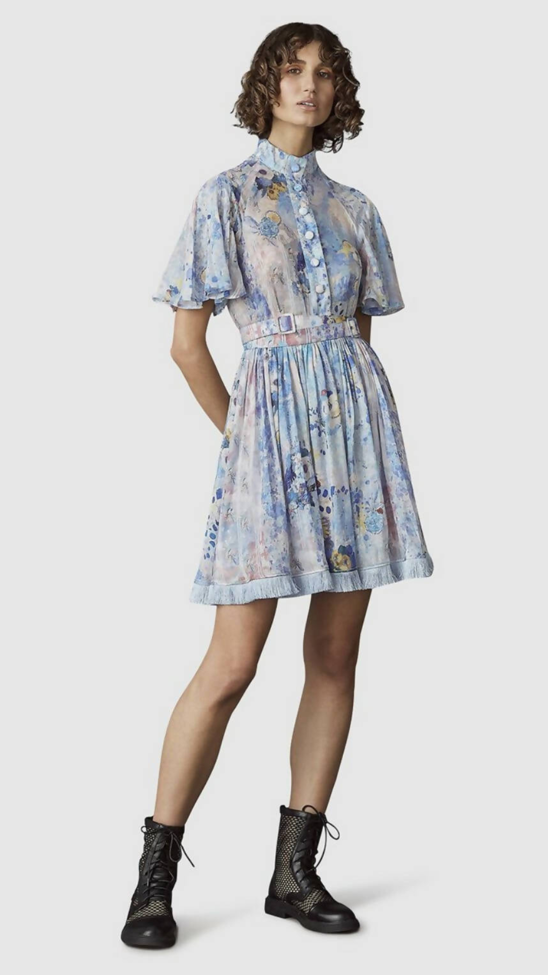 Leo Lin - Daisy Silk Linen Mini Dress