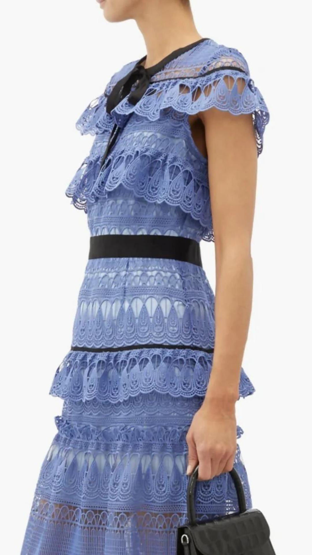 Self Portrait - Daphne Tiered Guipure-Lace Midi Dress