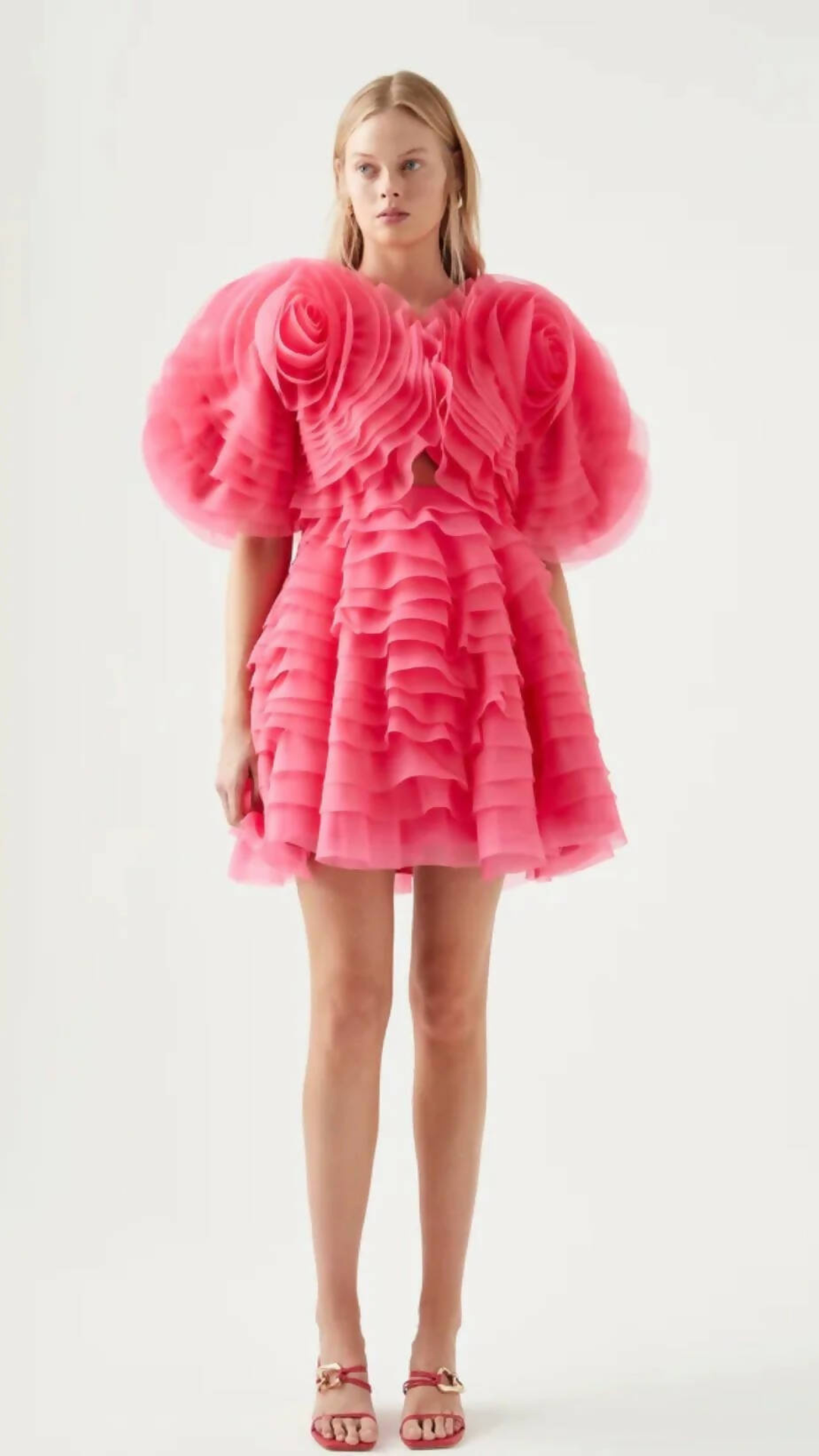 Aje - Amour Ruffle Mini Dress