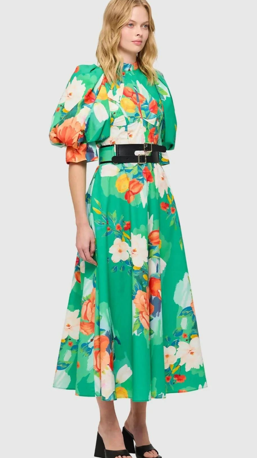 Leo Lin - Florescence Cotton Midi Dress