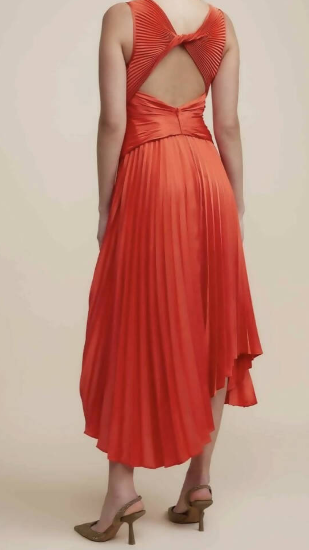 Acler - Darley Midi Dress - Watermelon Red