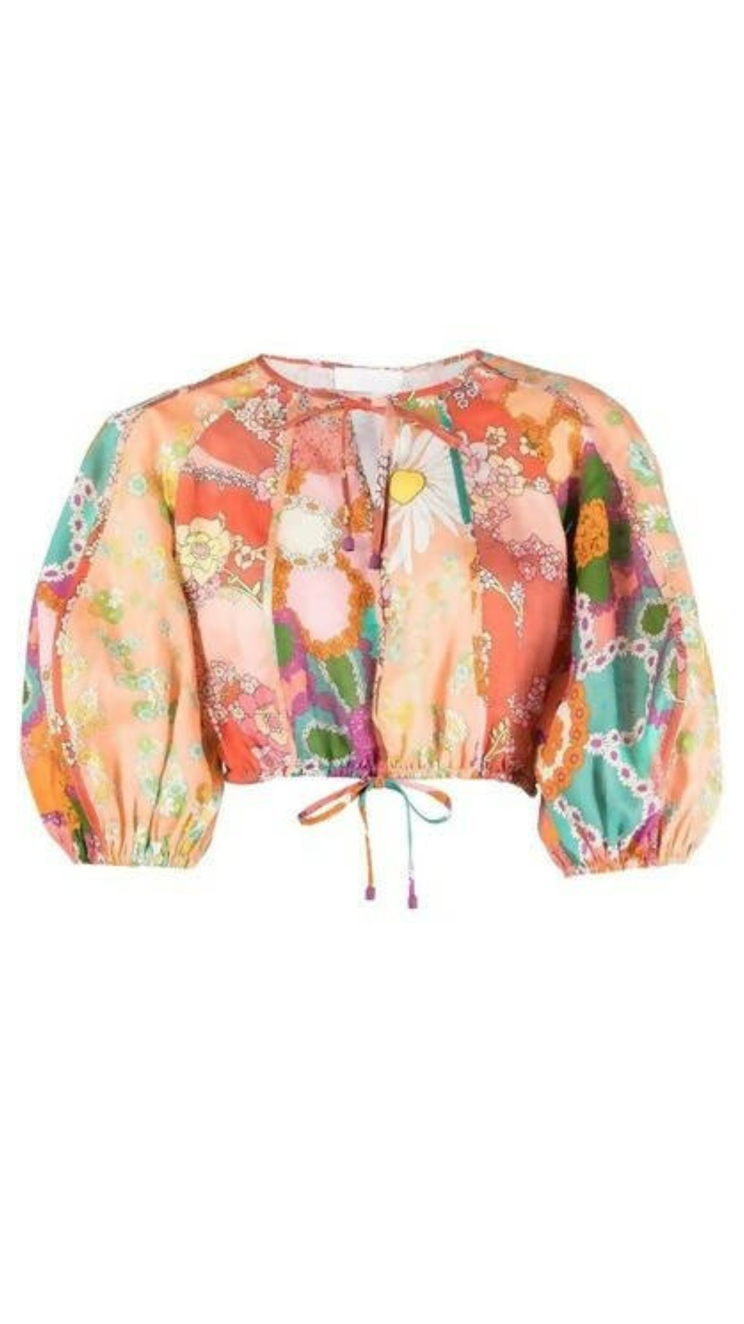 Zimmermann - Lola Panelled Crop & Skirt Set Floral-print Multicolor