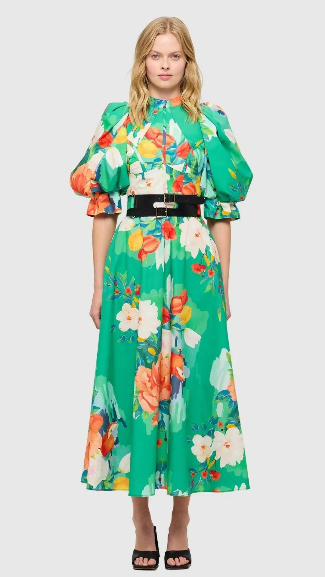 Leo Lin - Florescence Cotton Midi Dress