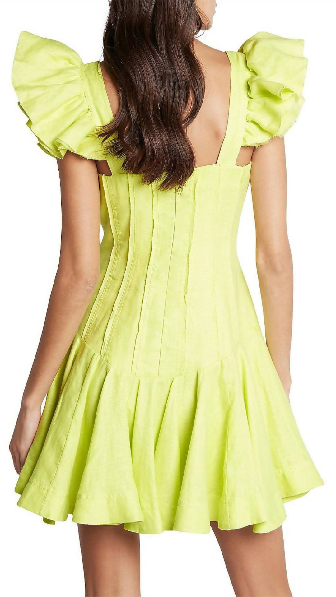 Aje - Breathless Frill Sleeve Mini Dress