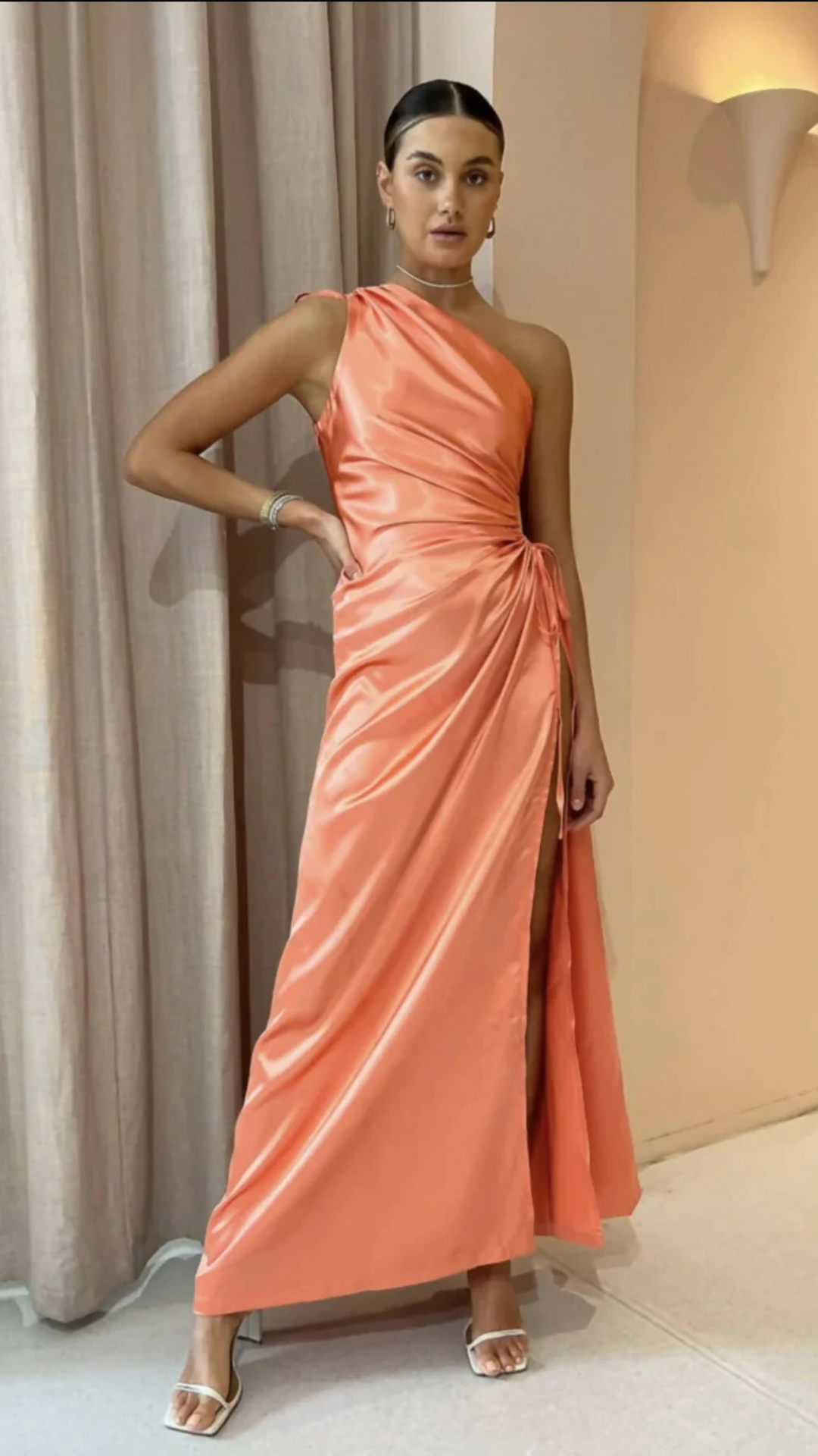 Sonya Moda - Nour Peach Maxi Dress