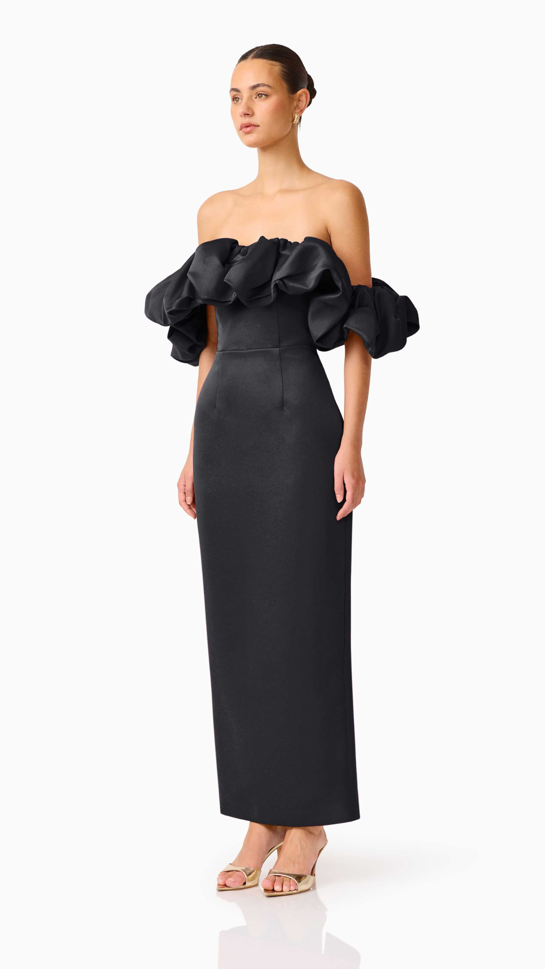 Elliatt - Lucetta Off Shoulder Column Gown