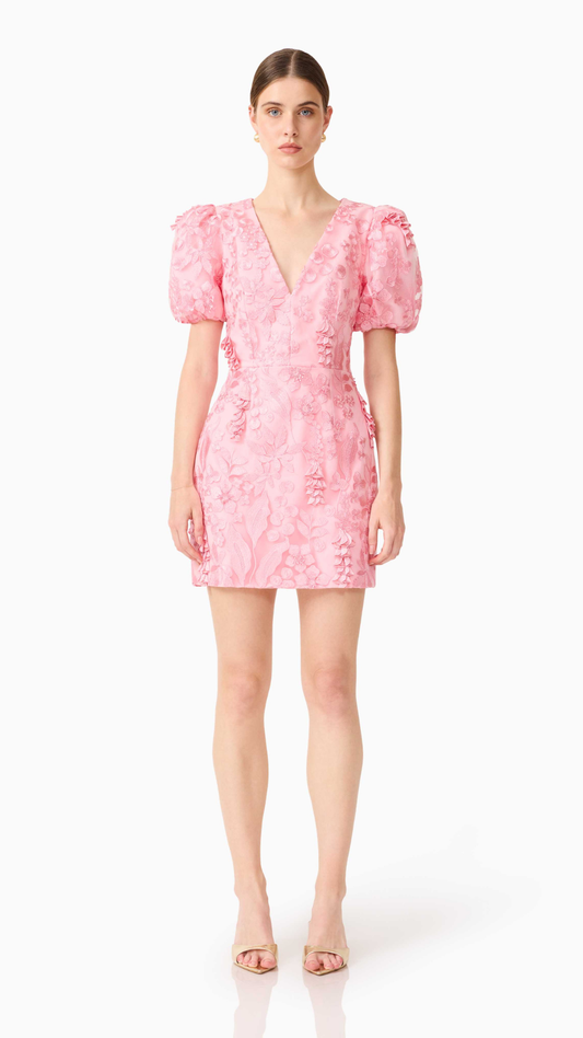 Elliatt - Monique Puff Sleeve Mini Dress