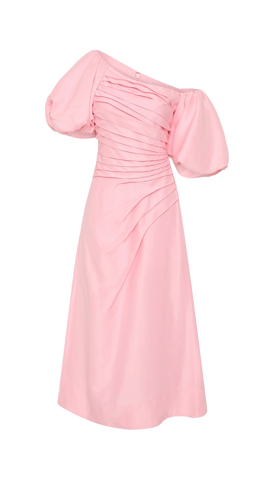 AJE - Cadence Ruched  Midi Dress