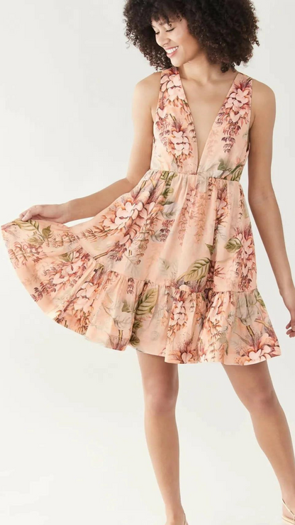 Zimmermann - Candescent Plunge Neck Mini