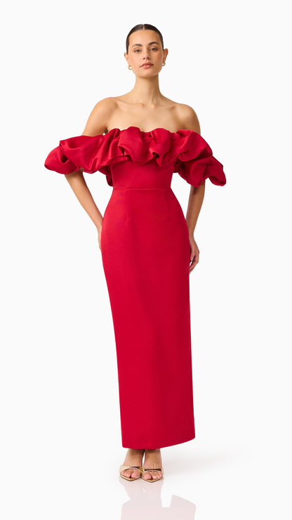 Elliatt - Lucetta Off Shoulder Column Gown