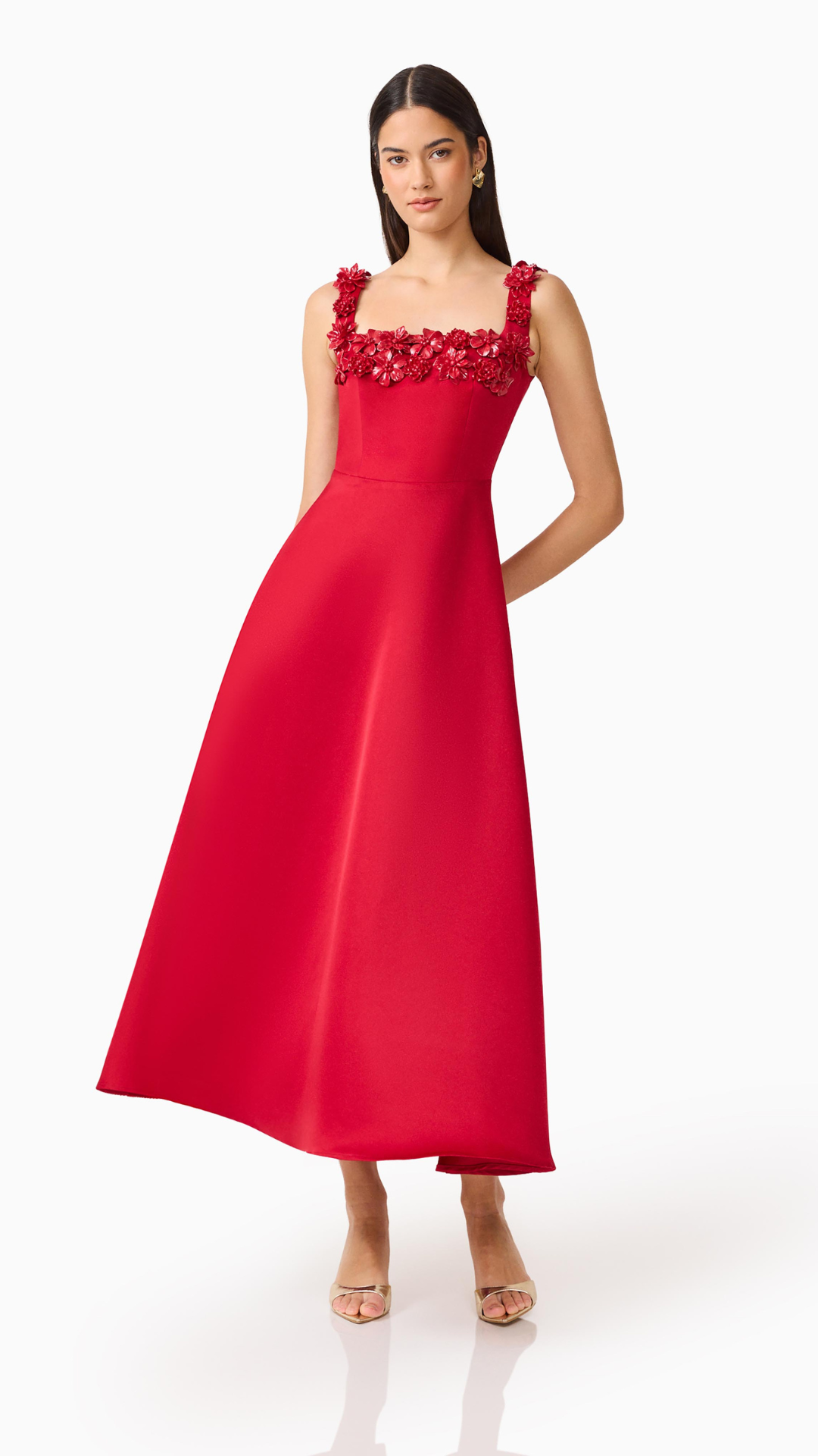 Elliatt - Lucetta Square Neck Ft and Flare Midi Dress