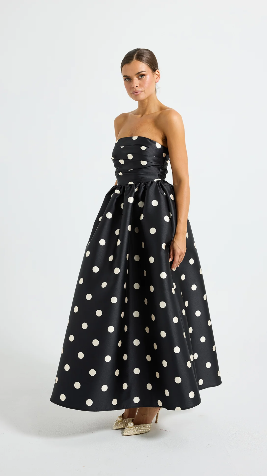Pasduchas - Dottie Strapless Midi Dress