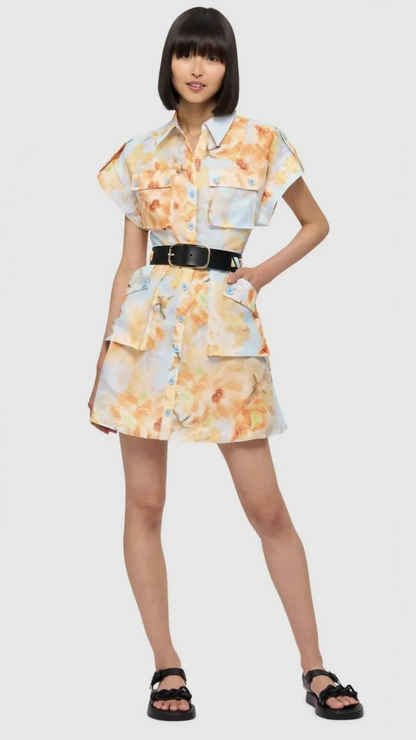 Leo Lin - Frankie Pocket Shirt Mini Dress