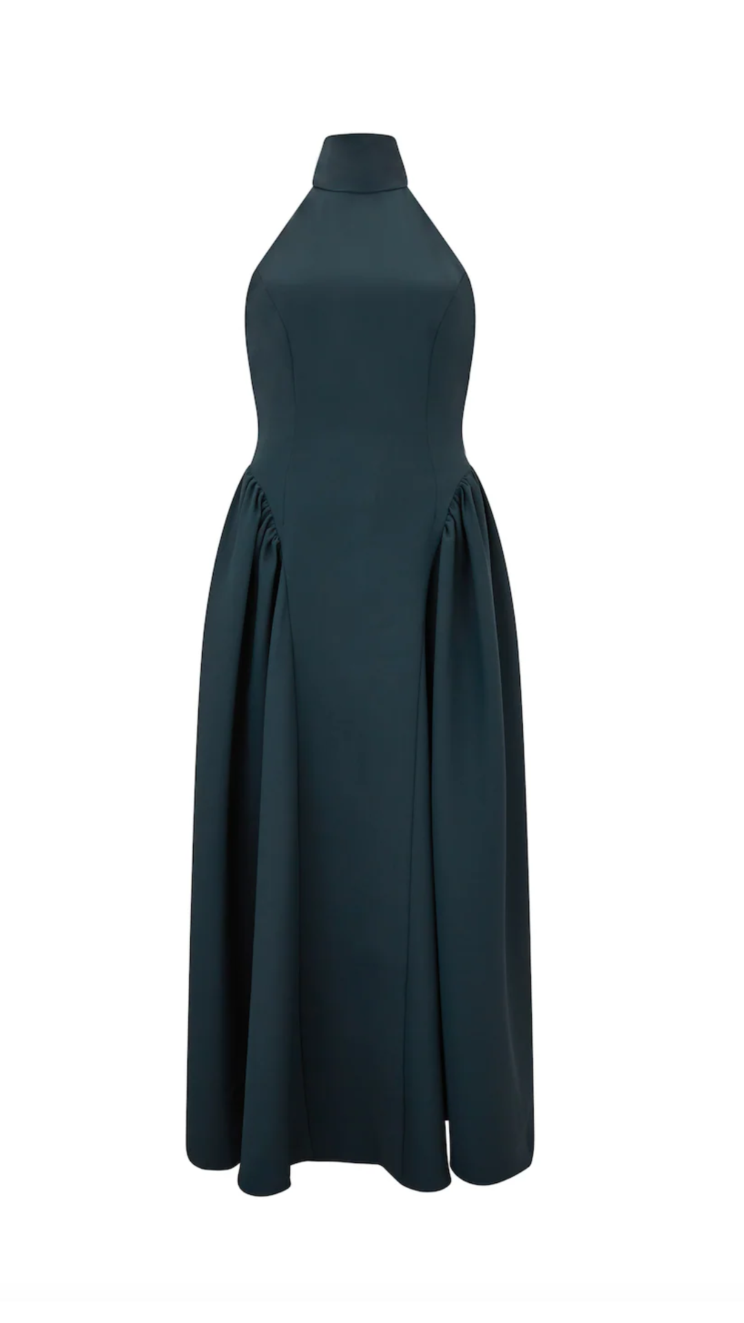 Odd Muse - Tie Neck Gathered Midi Dress