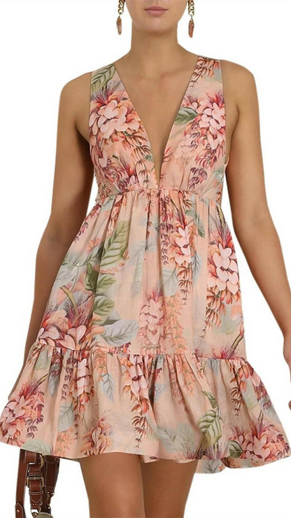 Zimmermann - Candescent Plunge Neck Mini