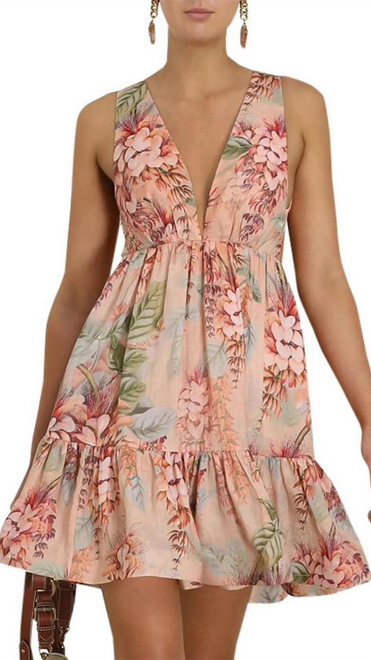 Zimmermann - Candescent Plunge Neck Mini