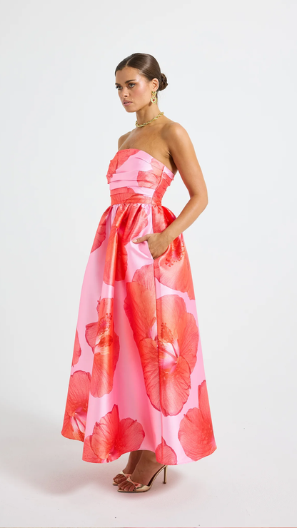 Pasduchas - Kalani Strapless Midi Dress