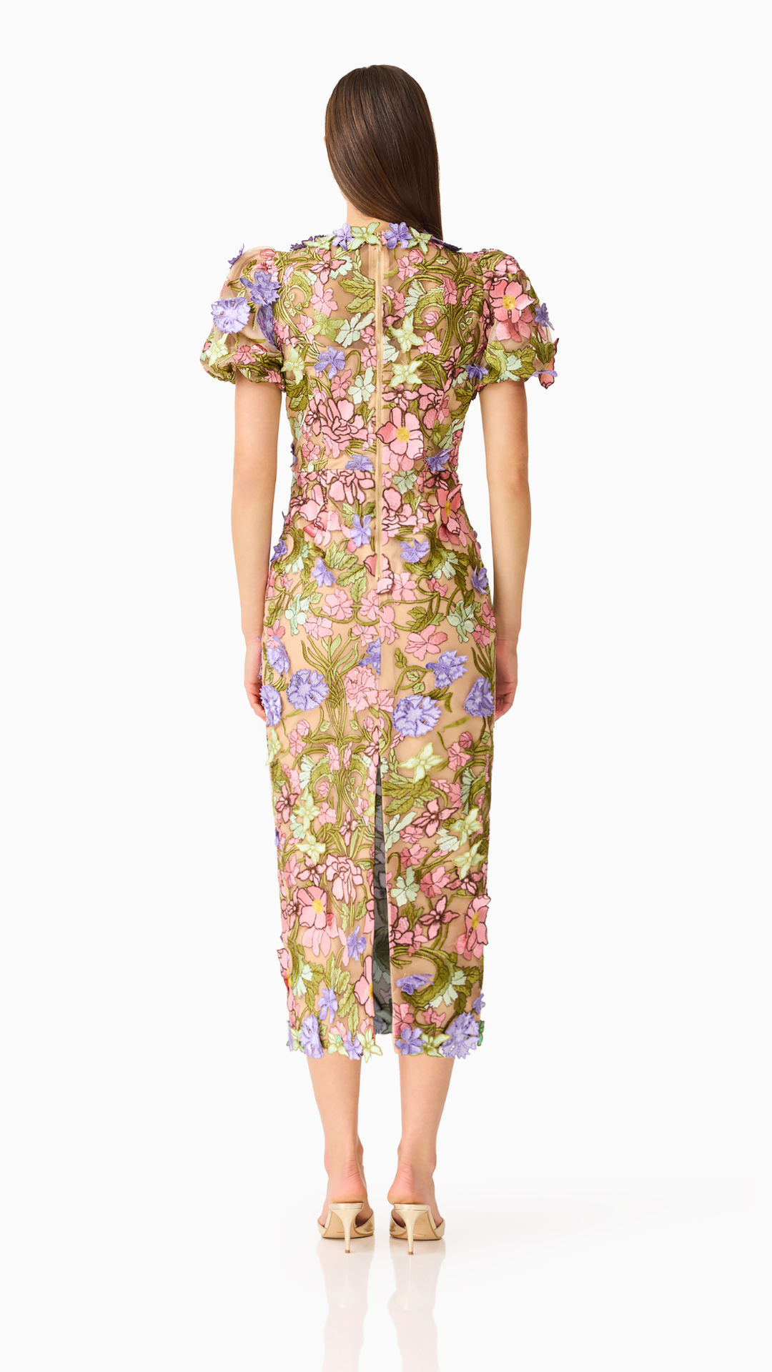 Elliatt - Fiora Puff Sleeve Midi Dress