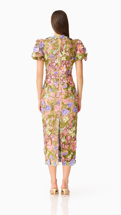 Elliatt - Fiora Puff Sleeve Midi Dress