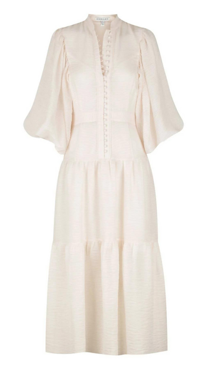 shona joy charlotte ruffle midi dress Shona Joy Charlotte Contour Cocktail Midi Dress Green Size 12