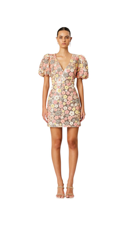Elliatt - Garden Mini Puff Sleeve Dress