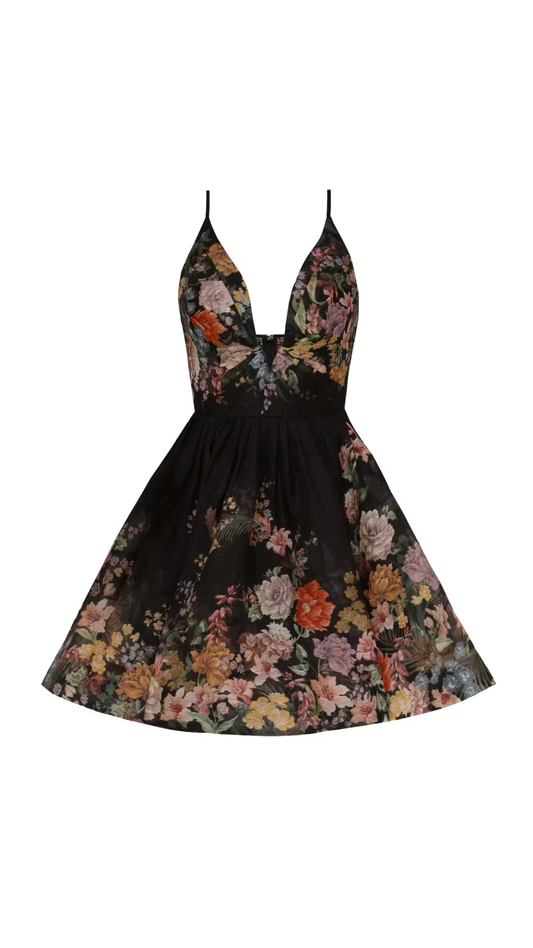 Zimmermann - Pavilion V Neck Mini Dress