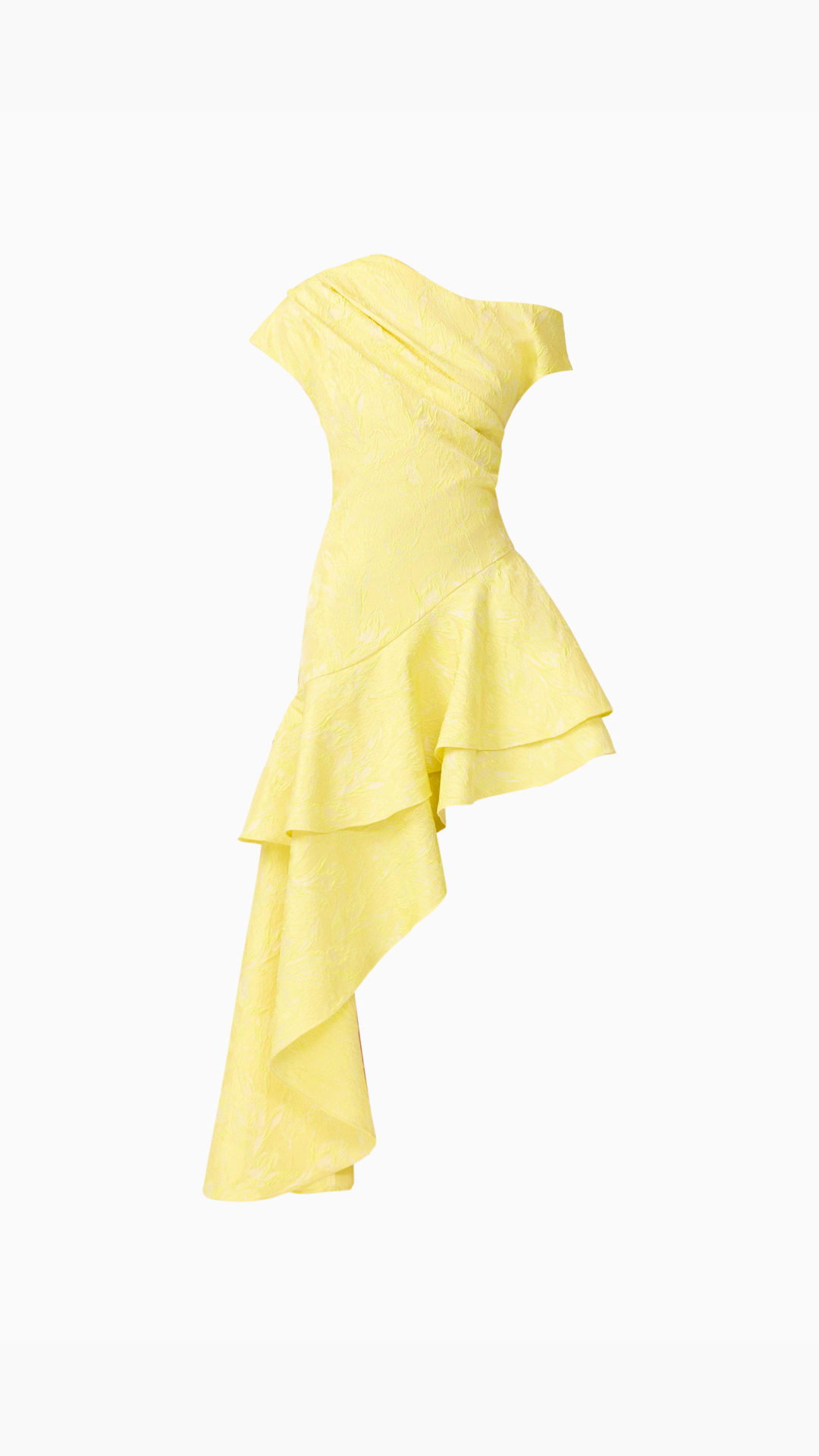 Elliatt- Luella One Shoulder with Ruffle Detailing Gown