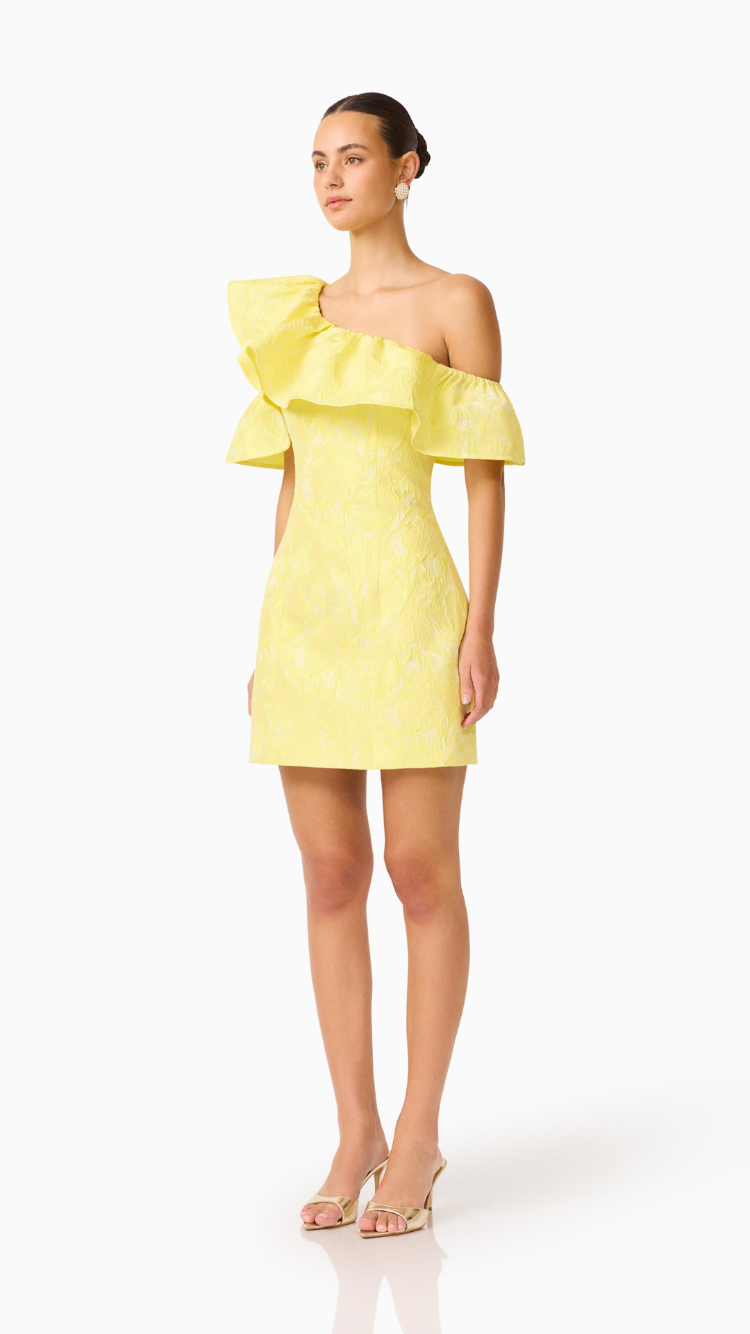 Elliatt - Luella One Shoulder Ruffle Mini Dress