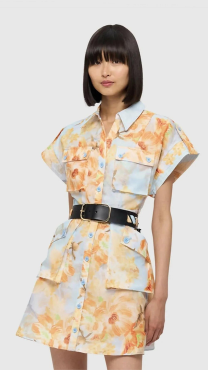 Leo Lin - Frankie Pocket Shirt Mini Dress