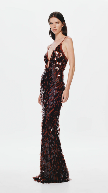 Misha - Sapphire Sequin Maxi Dress