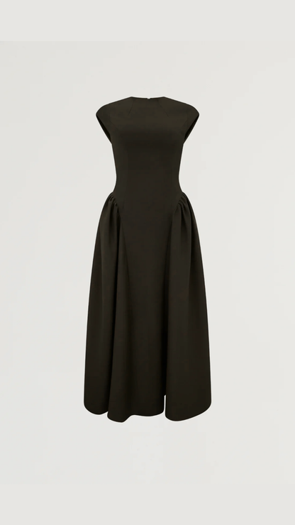 Odd Muse - Cap Sleeve Midi Dress