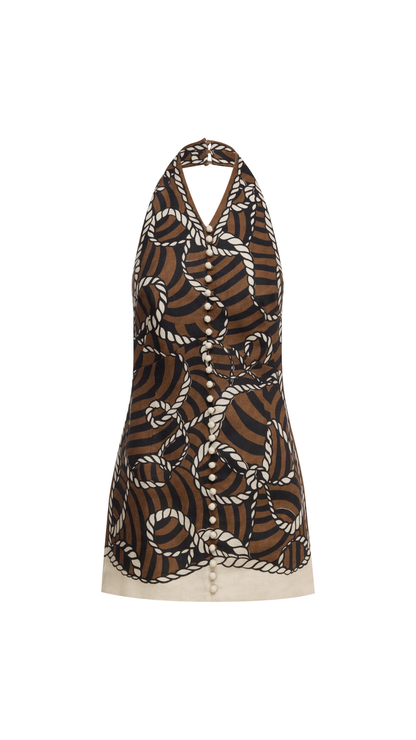 Alemais - Sail Halter Mini Dress