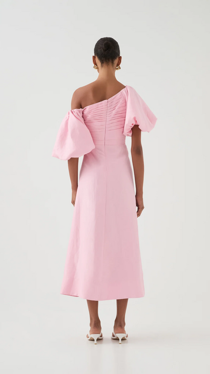 AJE - Cadence Ruched  Midi Dress