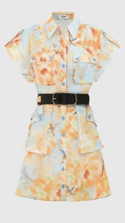 Leo Lin - Frankie Pocket Shirt Mini Dress