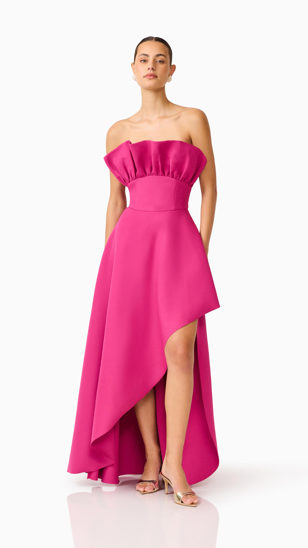 Elliatt - Liora Strapless Asymmetric Gown