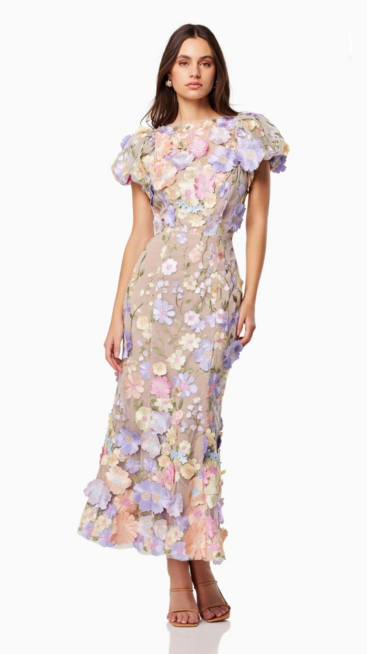 Elliatt - Astraea 3D Lace Maxi Dress
