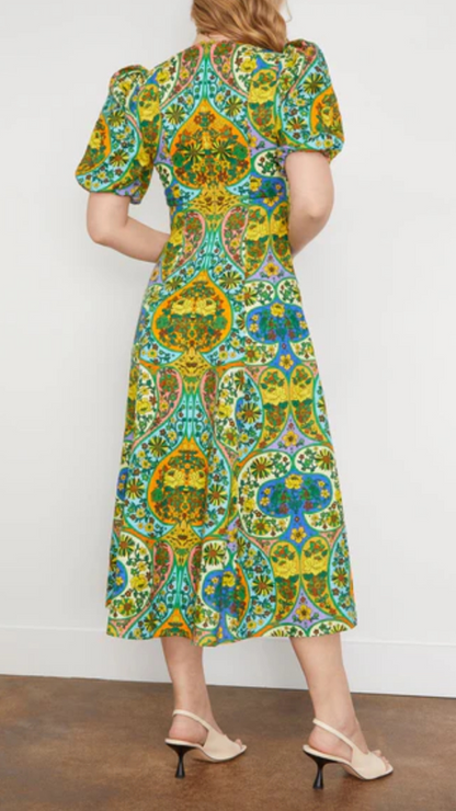 Alemais - Sofie Puff Sleeve Midi