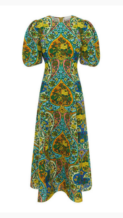 Alemais - Sofie Puff Sleeve Midi