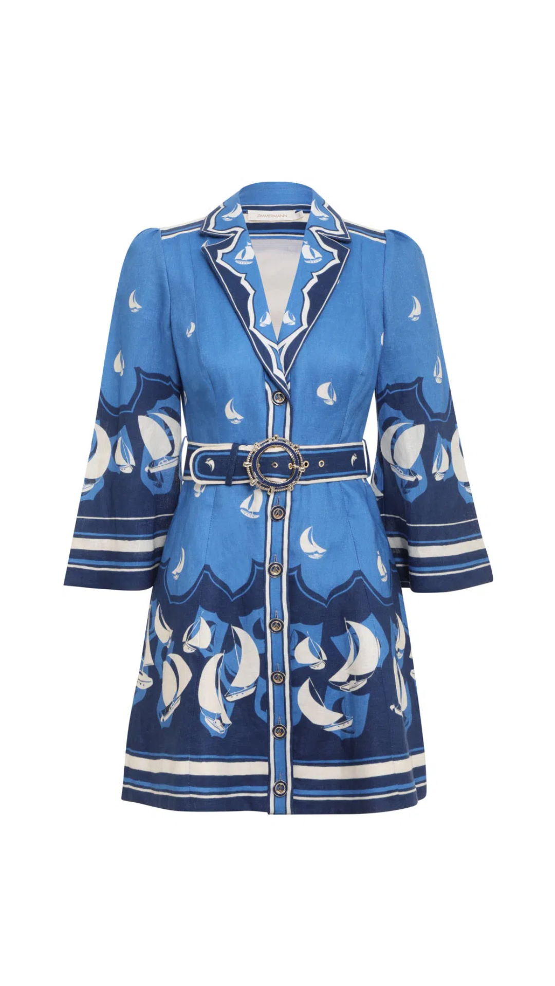 Zimmermann - High Tide Mini Shirtdress