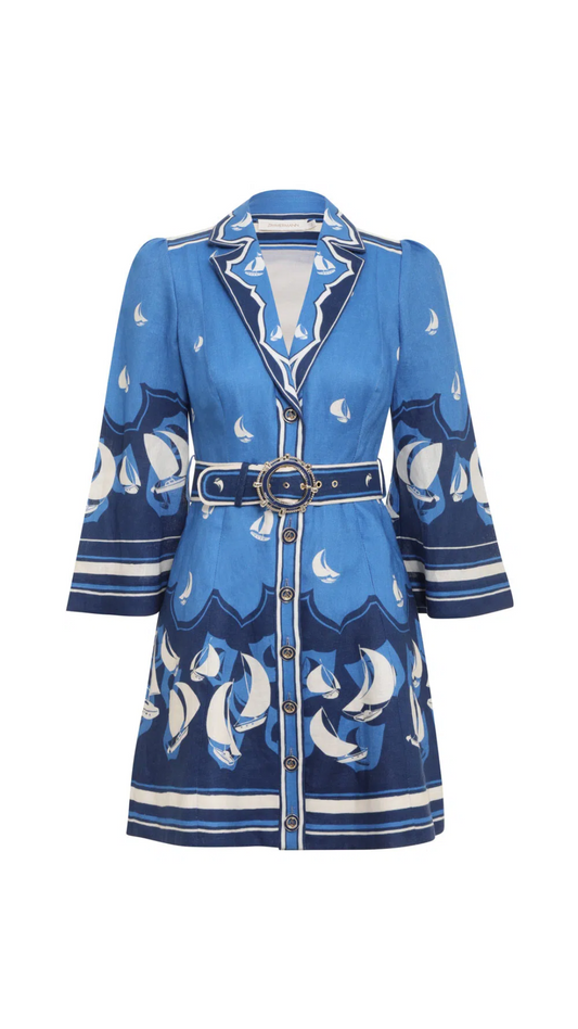 Zimmermann - High Tide Mini Shirtdress