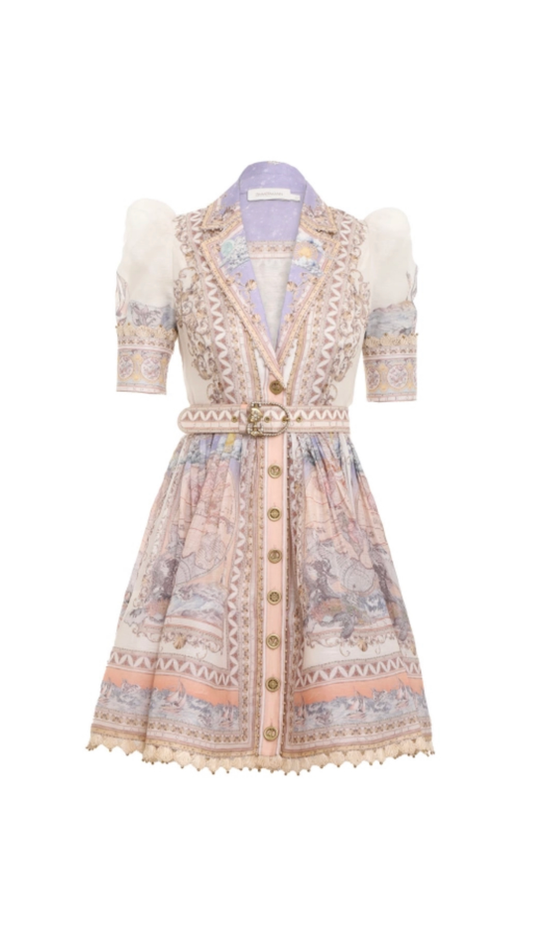 Zimmermann - High Tide Mini Shirt Dress
