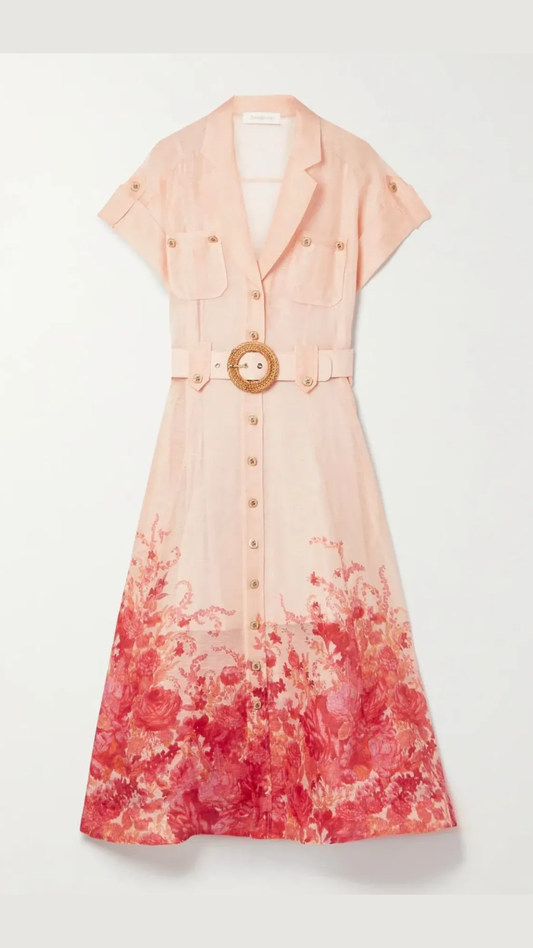 Zimmermann - High Tide Midi Shirtdress