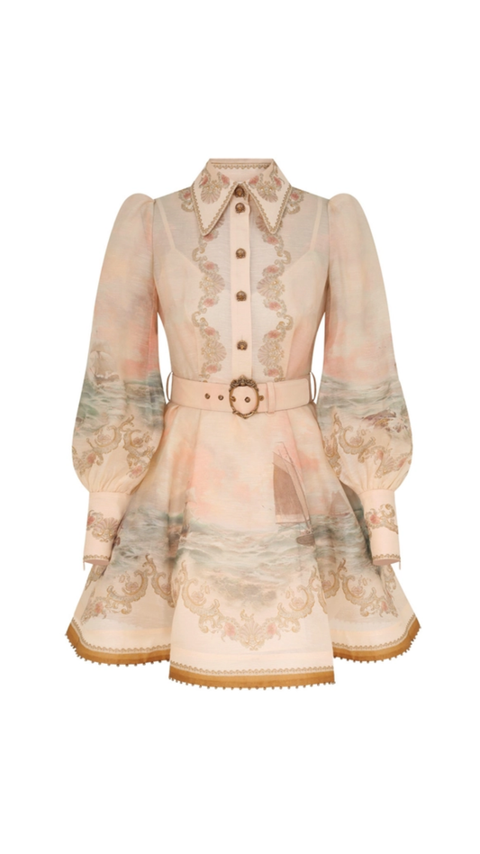 Zimmermann - Rebellion Marine Mini Dress